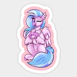 SilverStream Heart Sticker